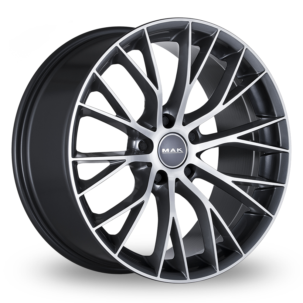 18" MAK Munchen Gunmetal Mirror Alloy Wheels