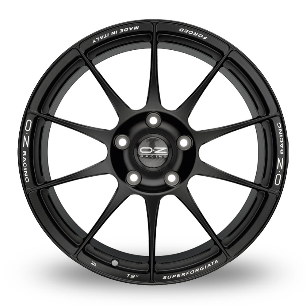 19" OZ Racing Superforgiata Matt Black Alloy Wheels