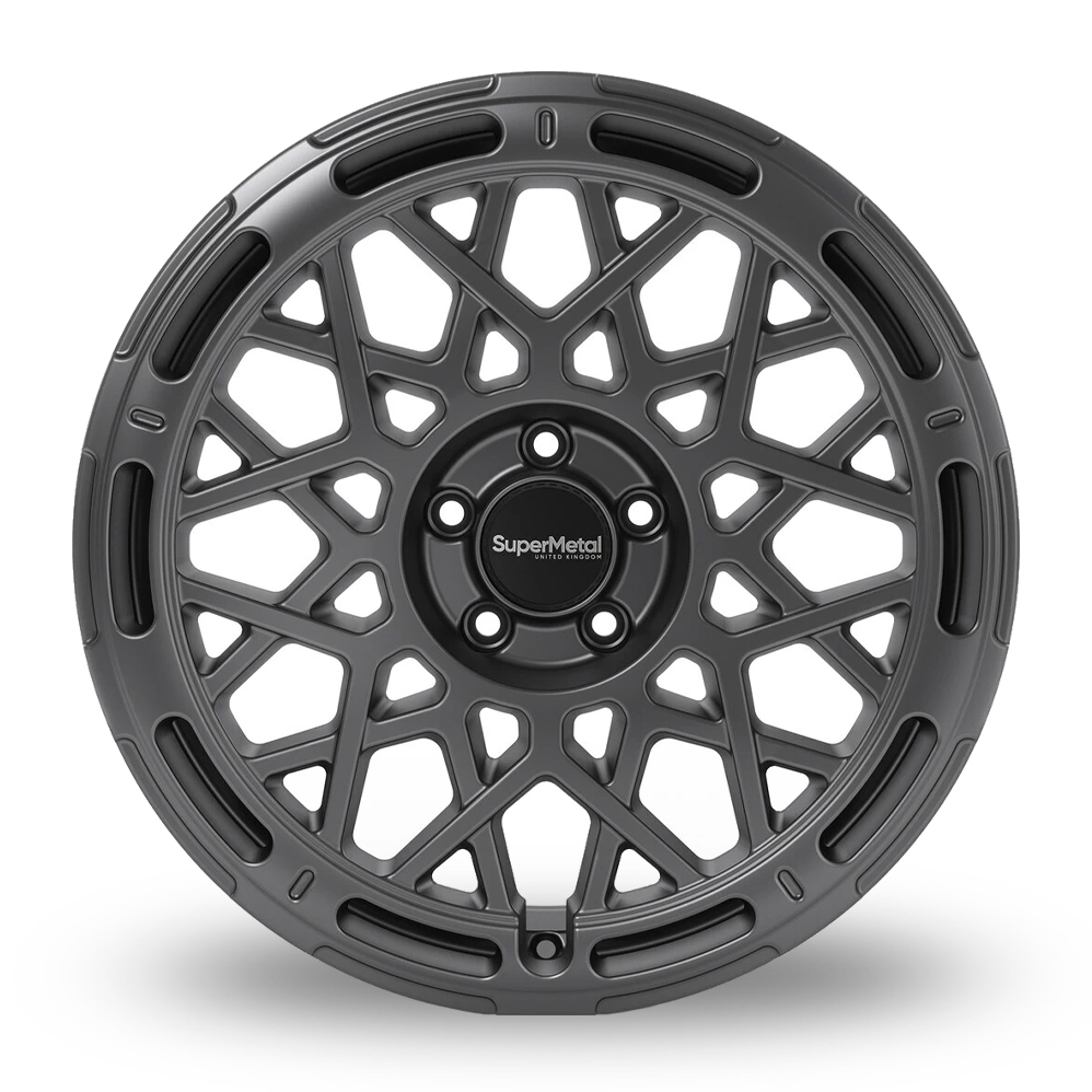18" SuperMetal Cage Ultra Matt Grey Alloy Wheels