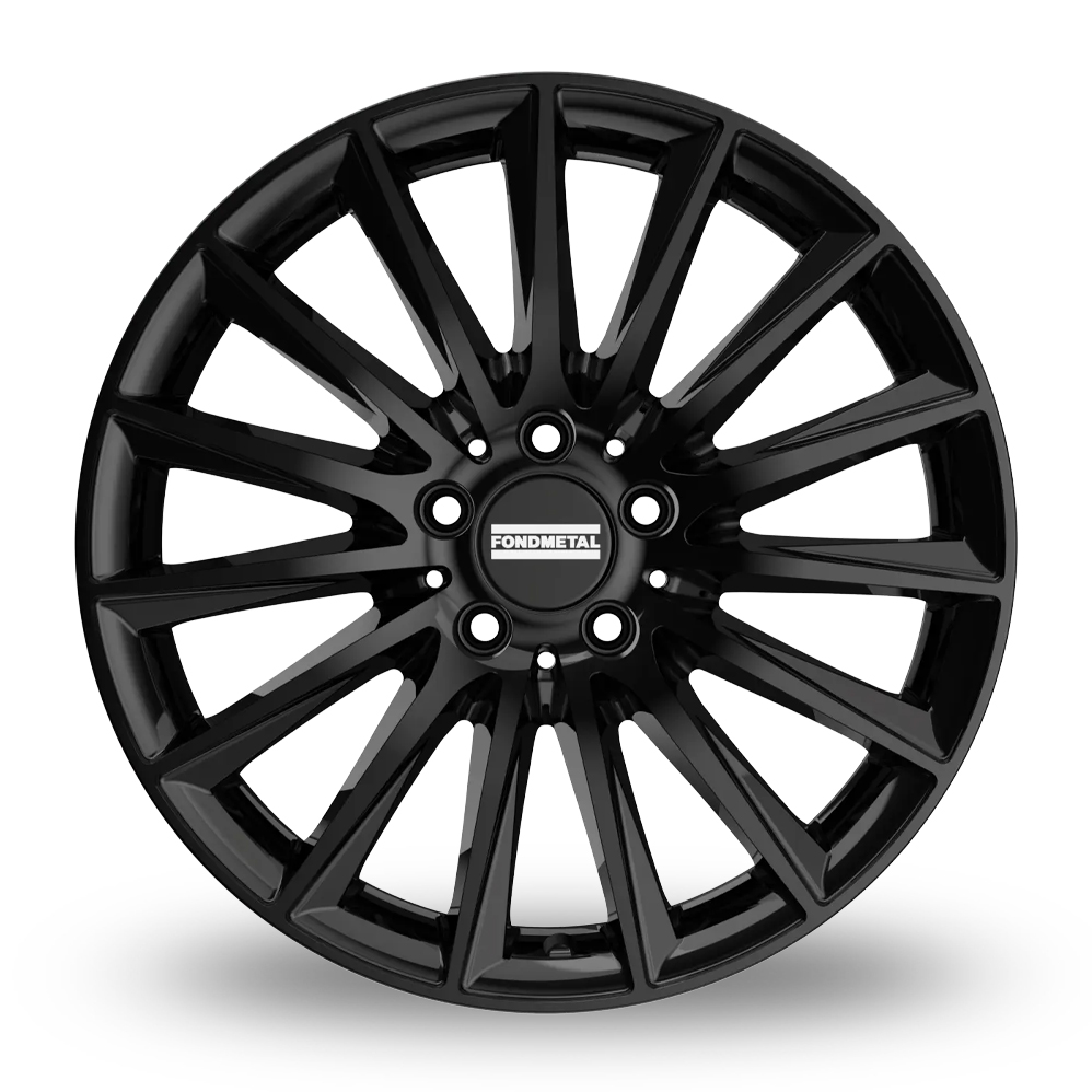 18" Fondmetal Aidon Gloss Black Alloy Wheels