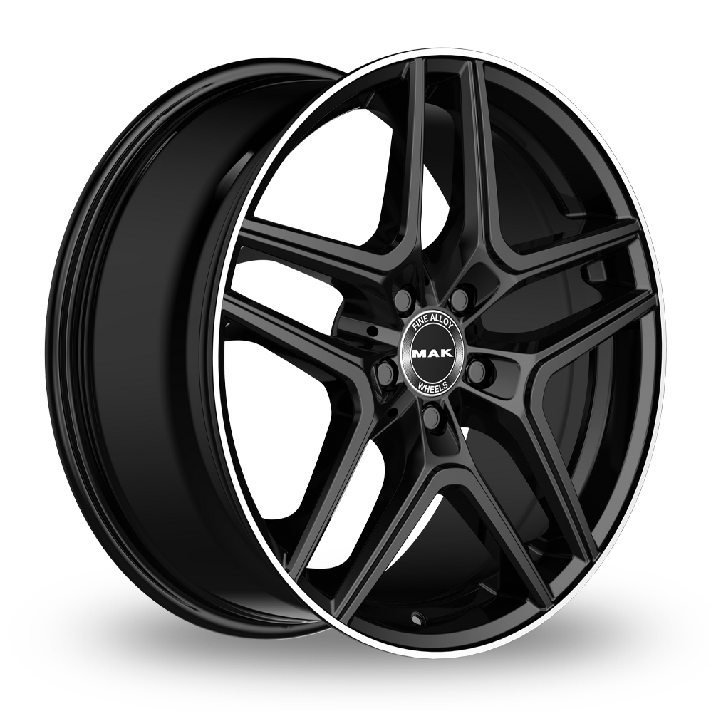 19" MAK Aurum Gloss Black Mirror Ring Alloy Wheels