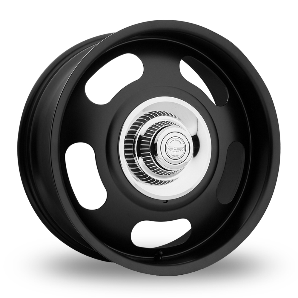 American Racing Vintage VN506 (USA Warehouse) Satin Black Alloy Wheels
