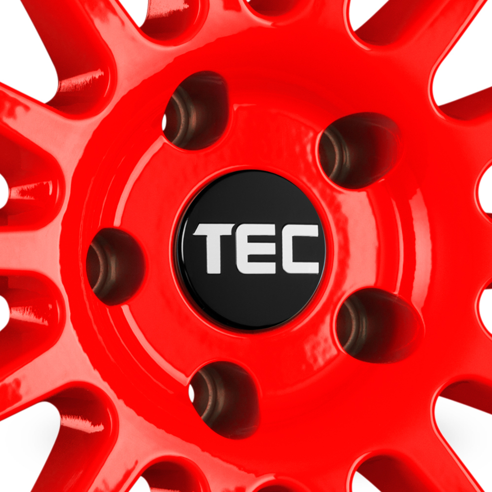 17" TEC Speedwheels AS2 Red Alloy Wheels