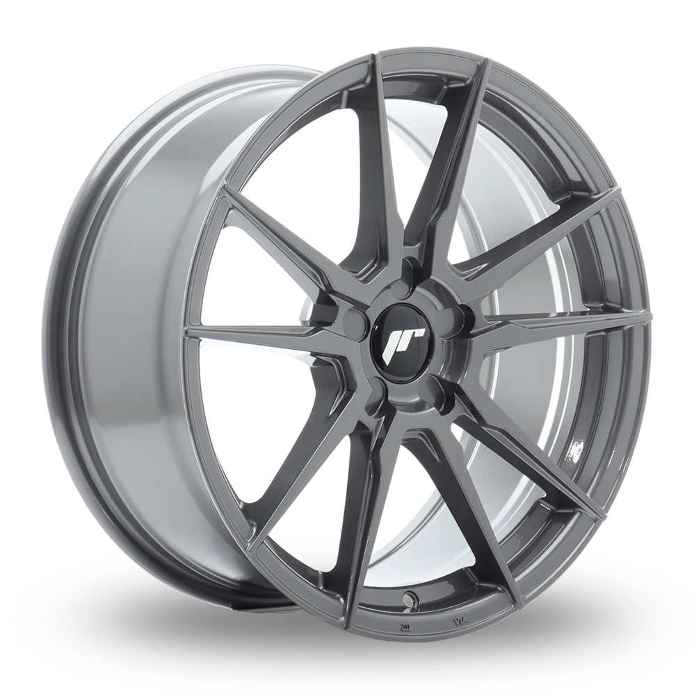 Japan Racing JR21 (8x18) (Custom Fitment) Hyper Grey Alloy Wheels