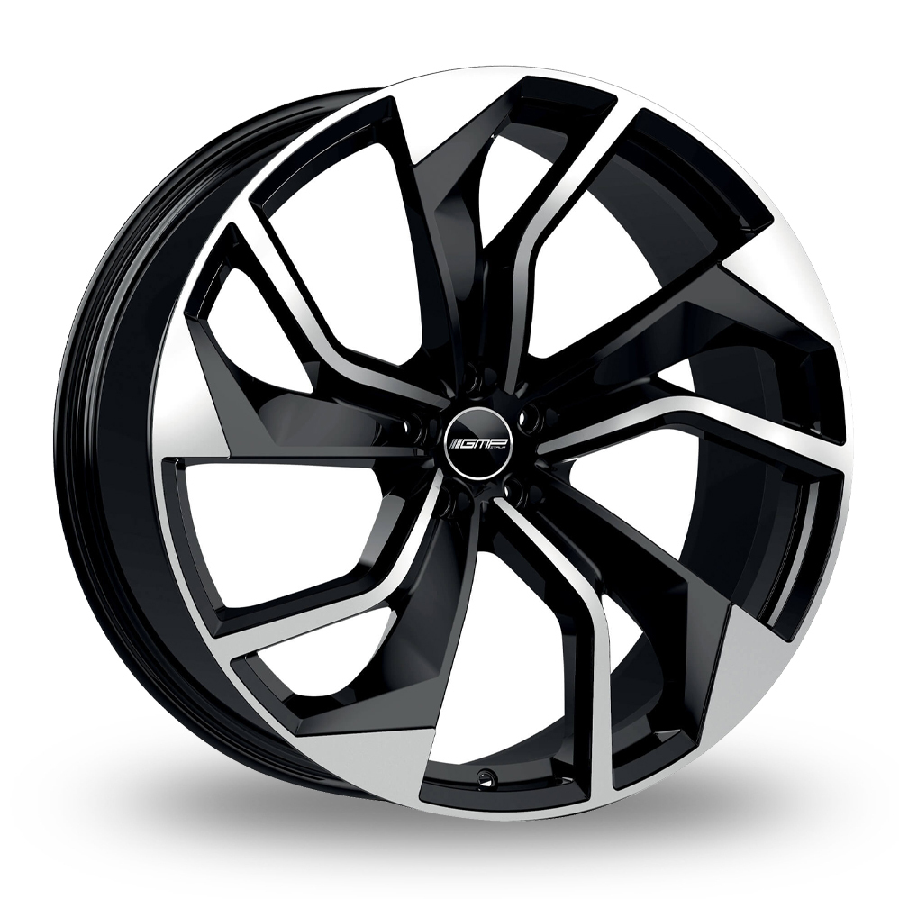 21" GMP Italia Rebel (Special Offer) Black Polished Wider Rear Alloy Wheels