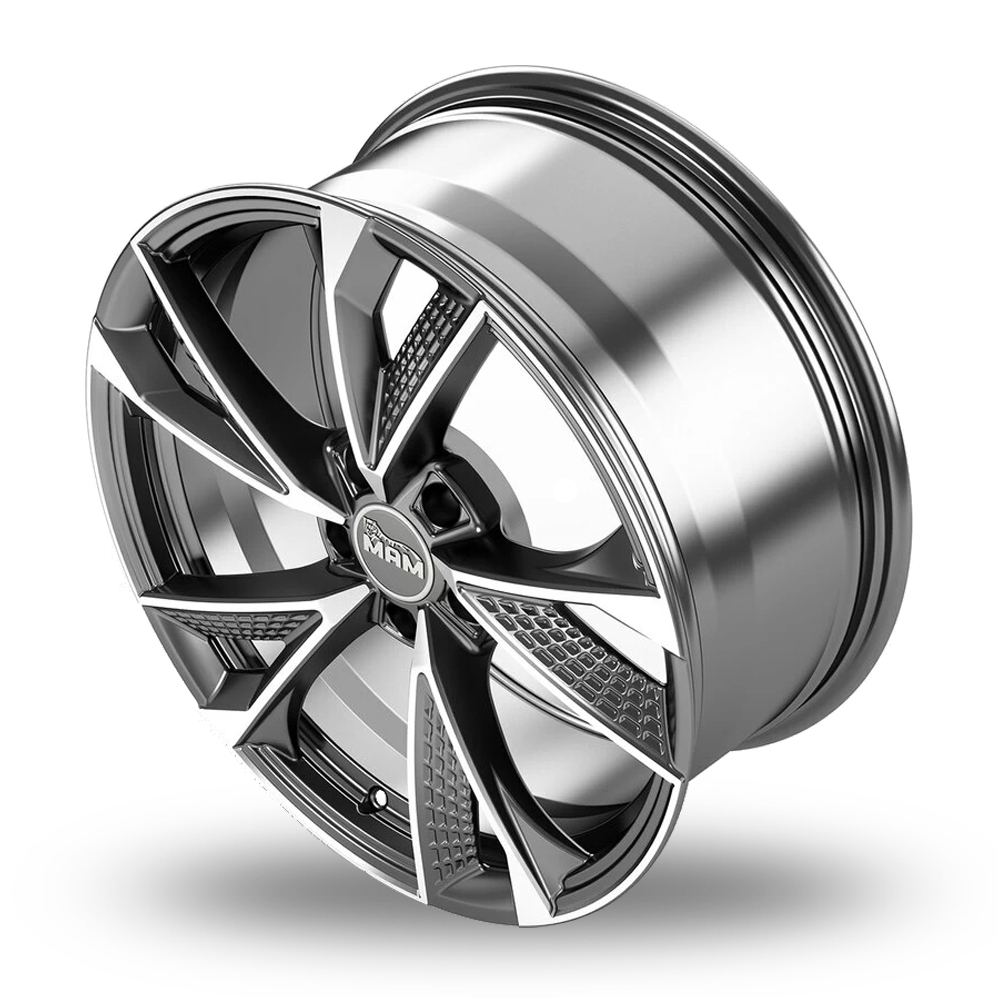 18" MAM RS6 Palladium Polished Alloy Wheels
