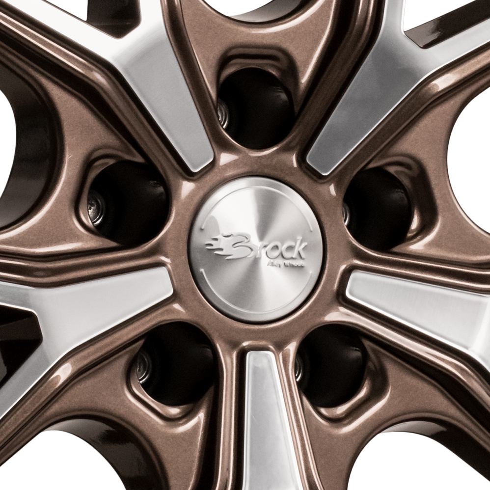 19" Brock B40 Bronze Polished Alloy Wheels