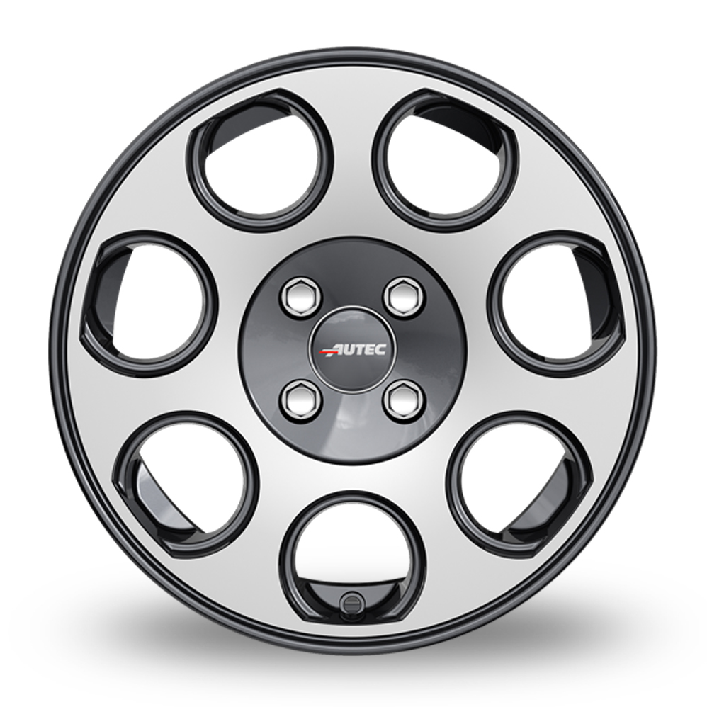 15" Autec Yuna Graphite Polished Alloy Wheels