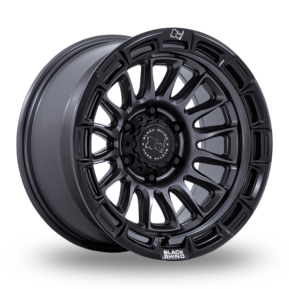 Black Rhino BR025 Rival (USA Warehouse) Matt Gunmetal With Matt Black Lip Alloy Wheels