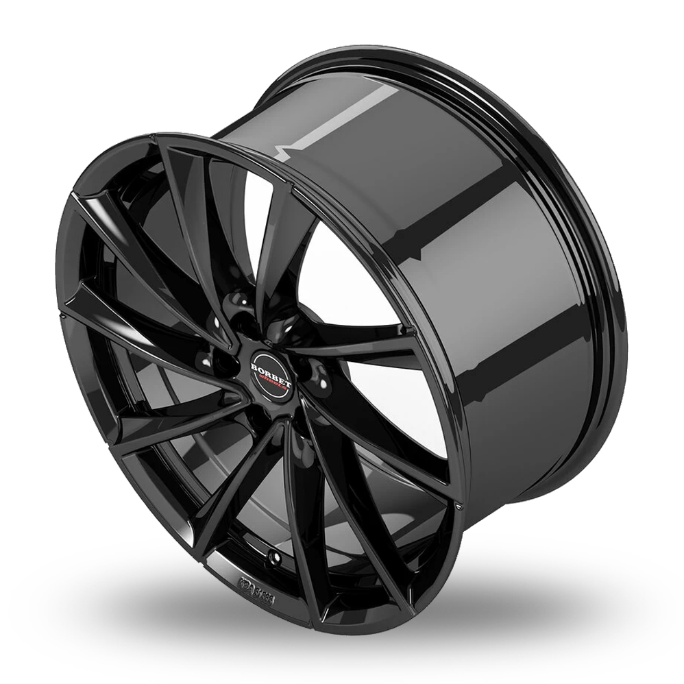 18" Borbet VTX Gloss Black Alloy Wheels