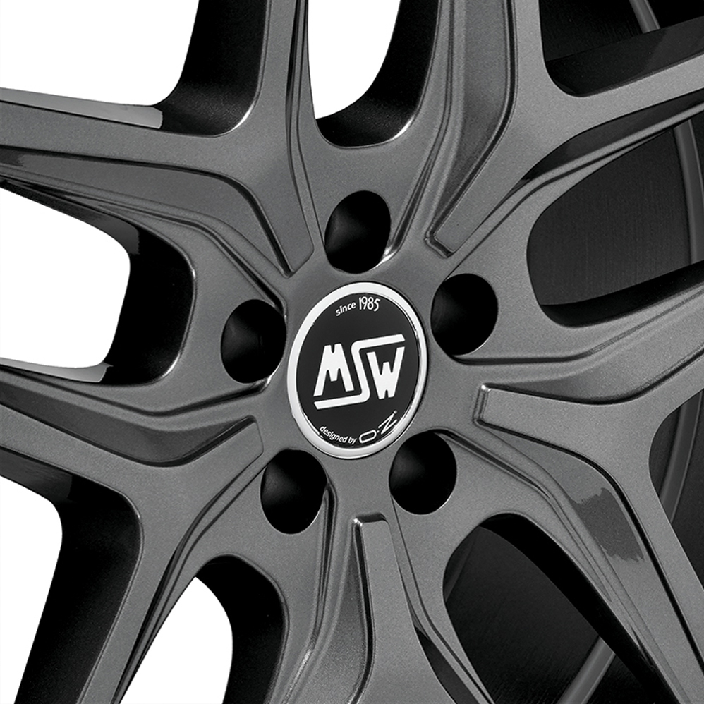 17" MSW (by OZ) 40 Gloss Gunmetal Alloy Wheels