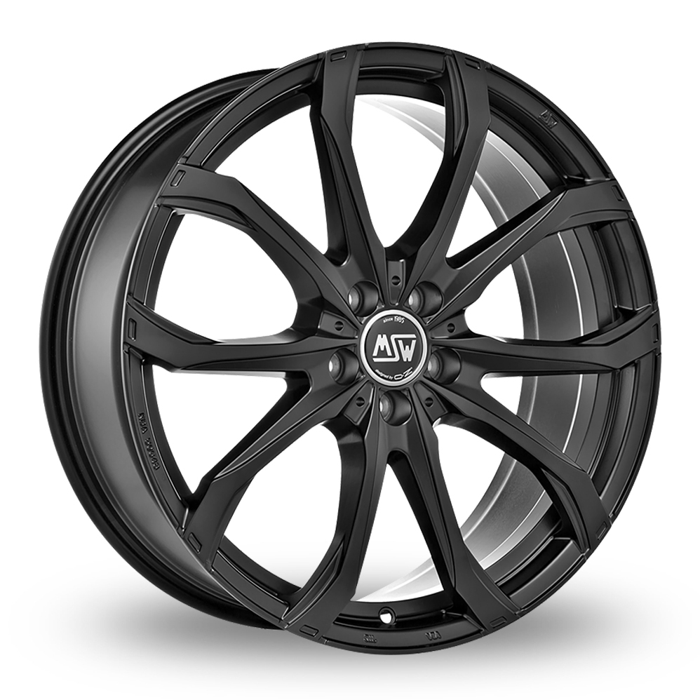 19" MSW (by OZ) 48 Matt Black Alloy Wheels