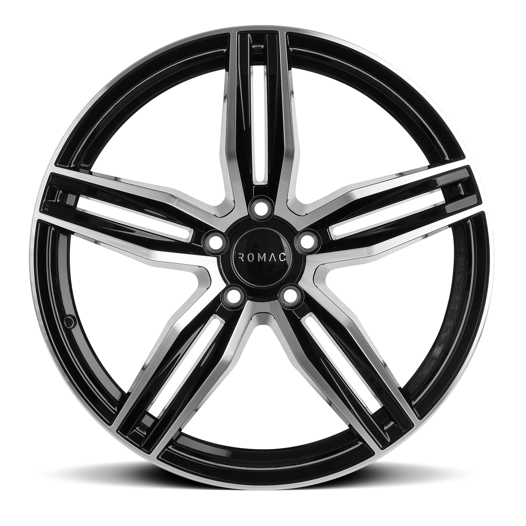 17" Romac Venom Black Polished Alloy Wheels