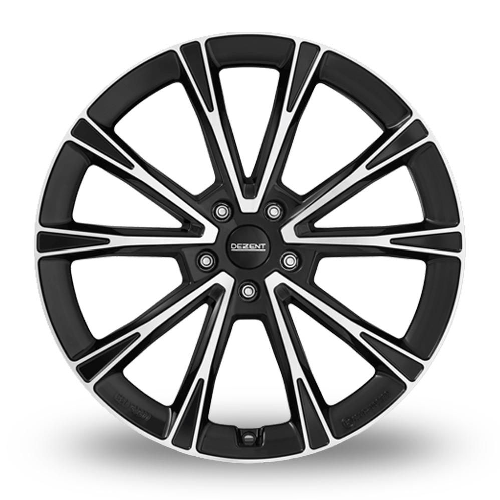 18" Dezent AR Black Polished Alloy Wheels
