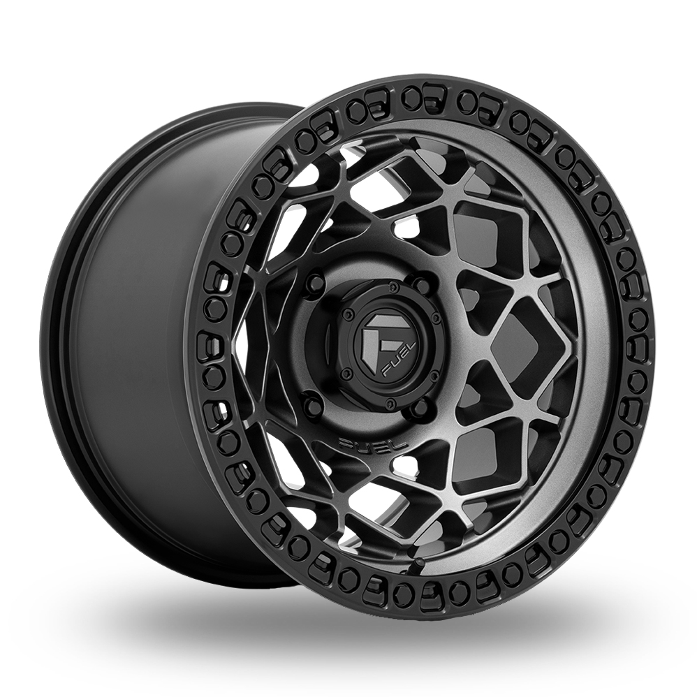 Fuel Off-Road D784 Unit UTV (USA Warehouse) Gunmetal With Matt Black Ring Alloy Wheels
