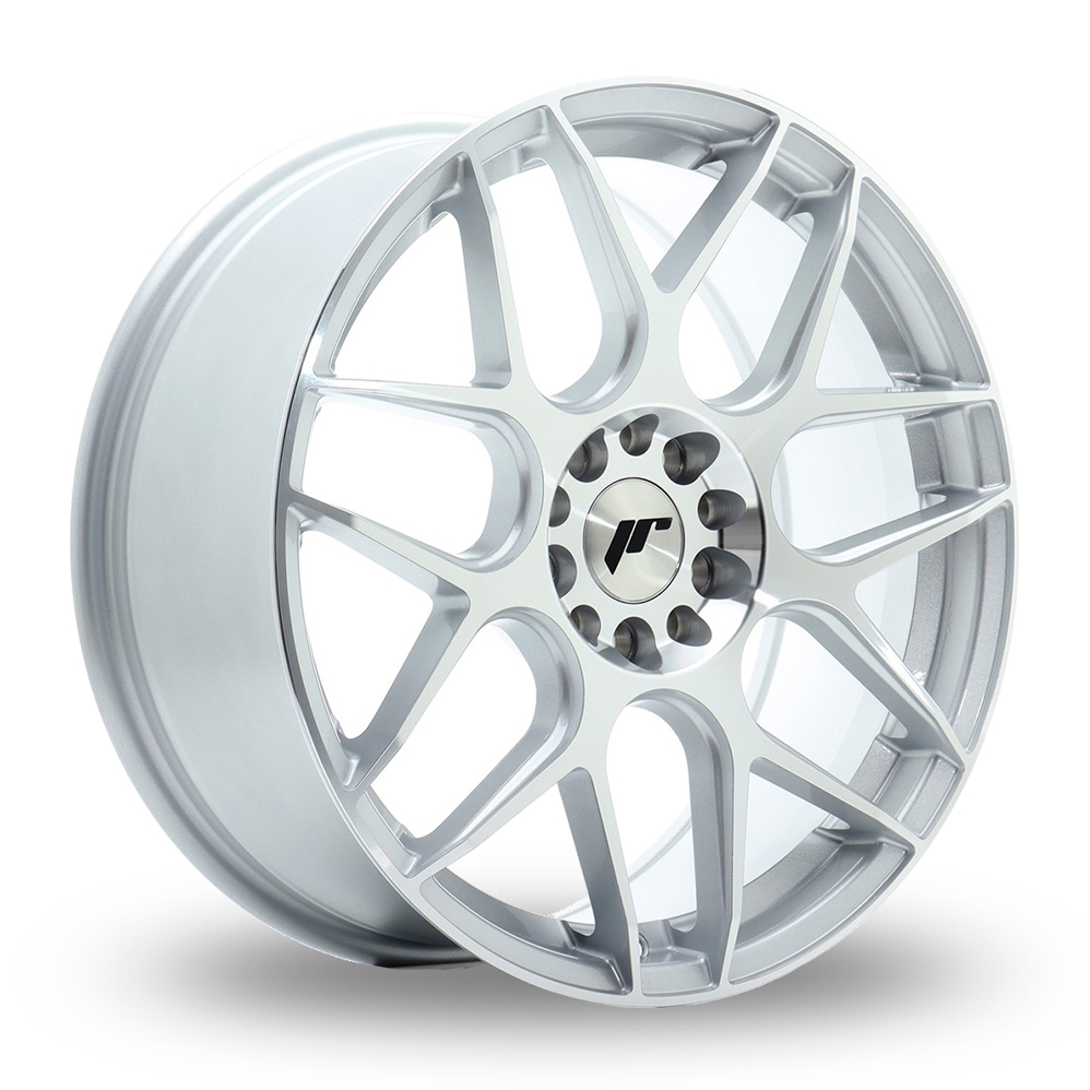 Japan Racing JR18 (7.5x18) Silver Machined Face Alloy Wheels