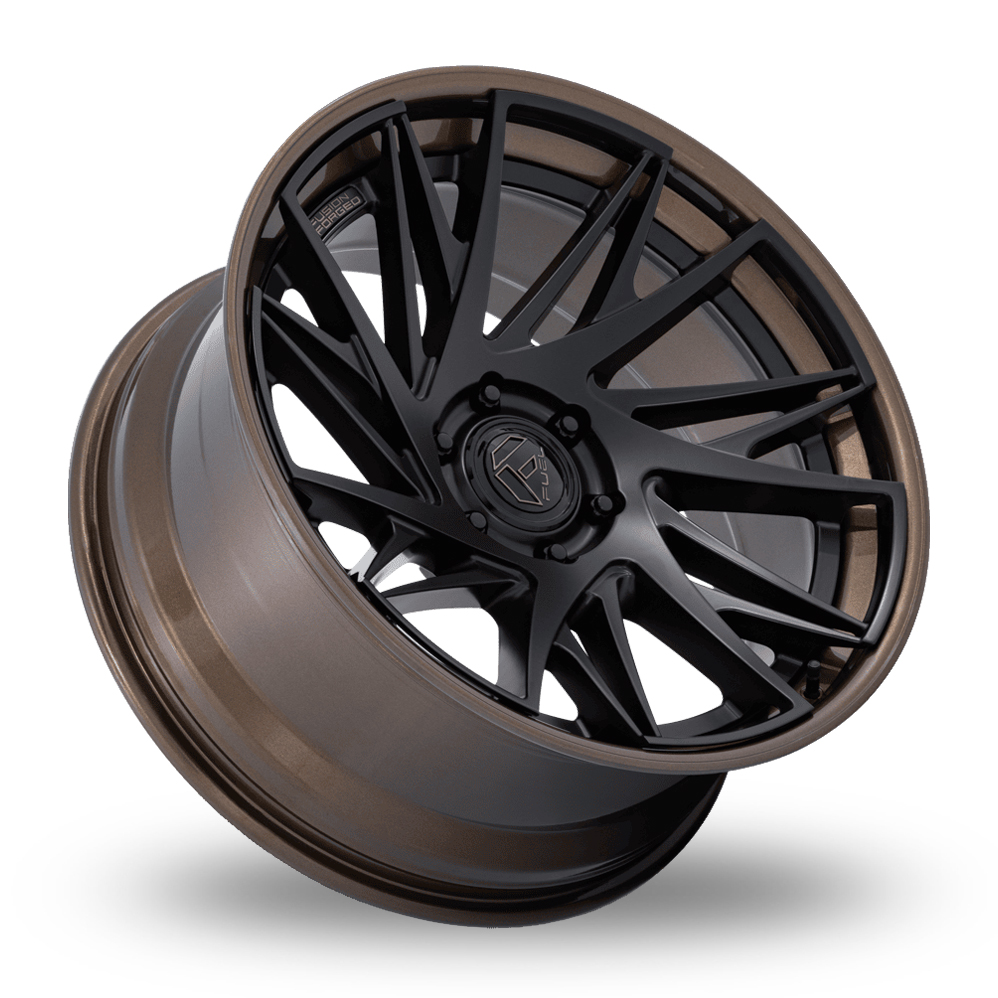 20" Fuel Off-Road FC405 Dynamo (USA Warehouse) Matt Black Bronze Lip Alloy Wheels