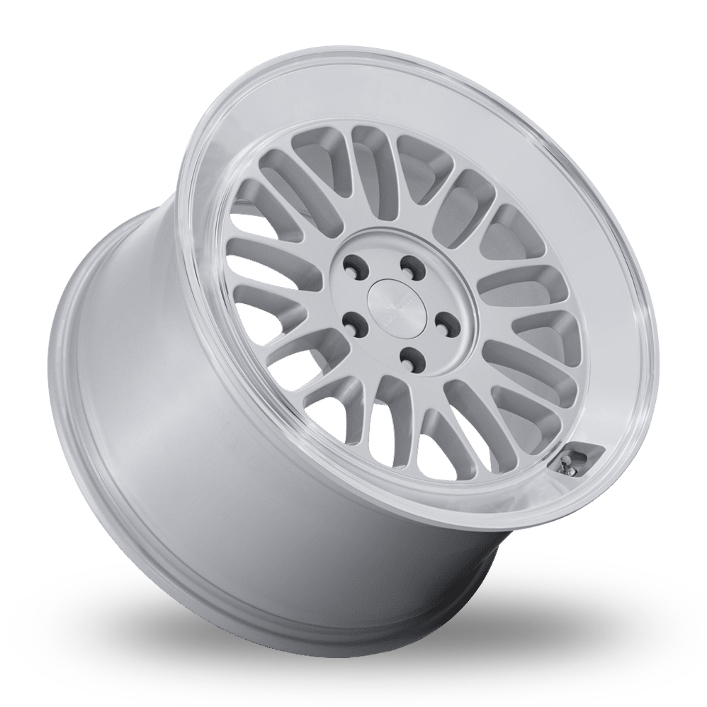 18" Rotiform RC214 SCP (USA Warehouse) Gloss Silver With Diamond Cut Lip Alloy Wheels