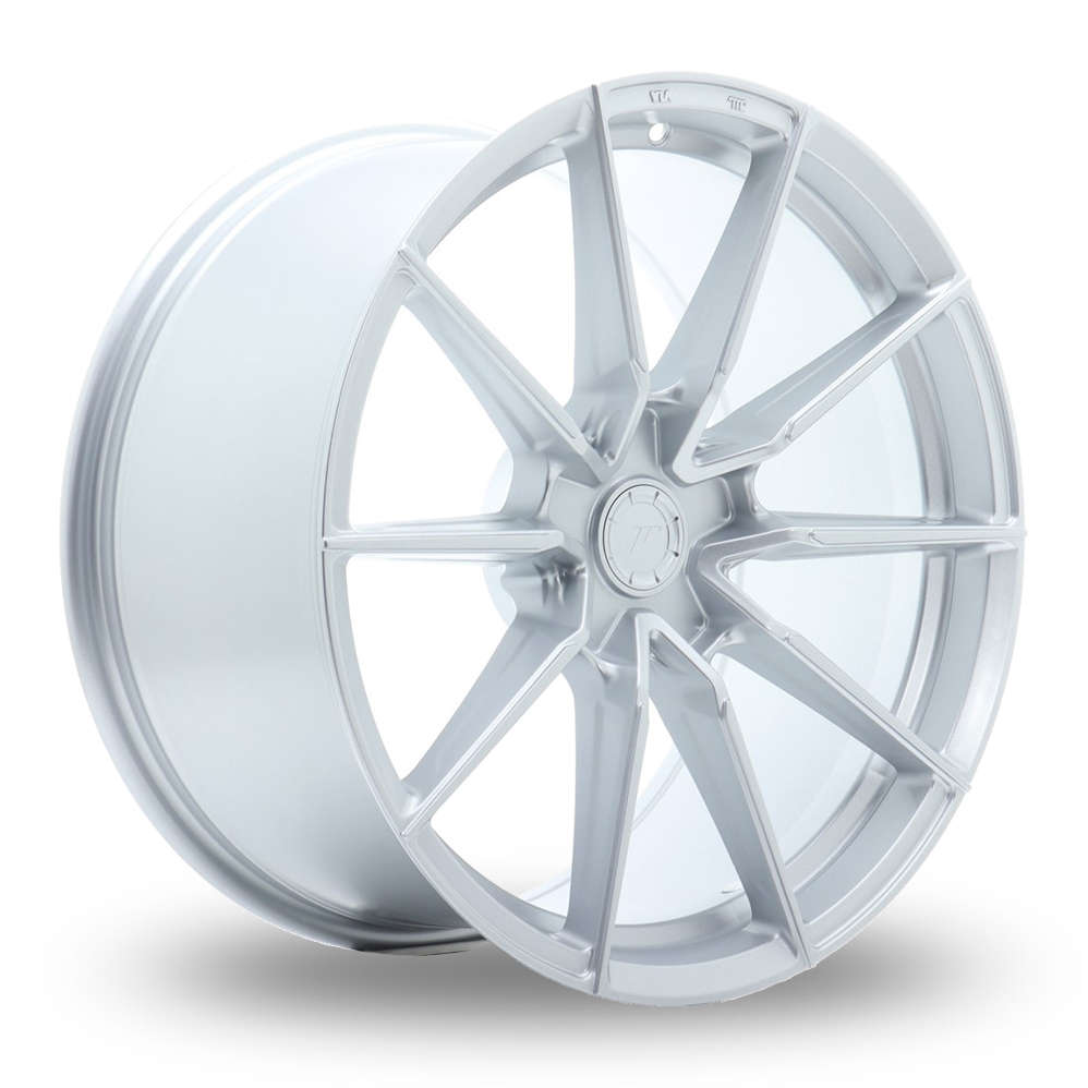 Japan Racing SL-02 (9.5x19) (Custom Fitment) Matt Silver Alloy Wheels