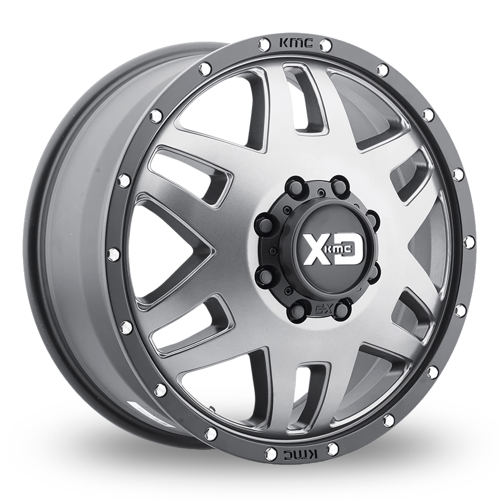 XD XD130 Machete Dually (USA Warehouse) Matte Gray With Black Ring Alloy Wheels