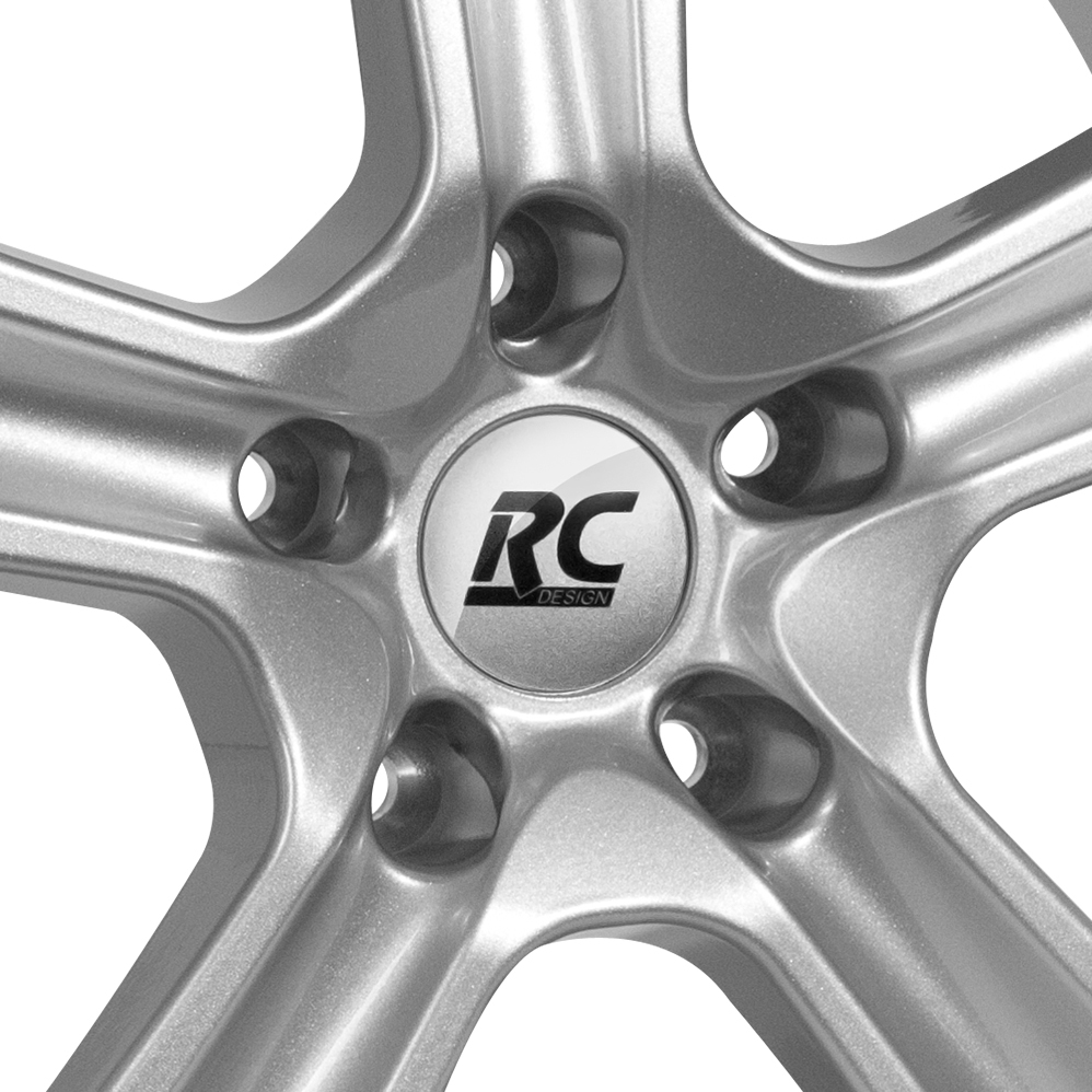 15" RC Design RC19 Crystal Silver Alloy Wheels