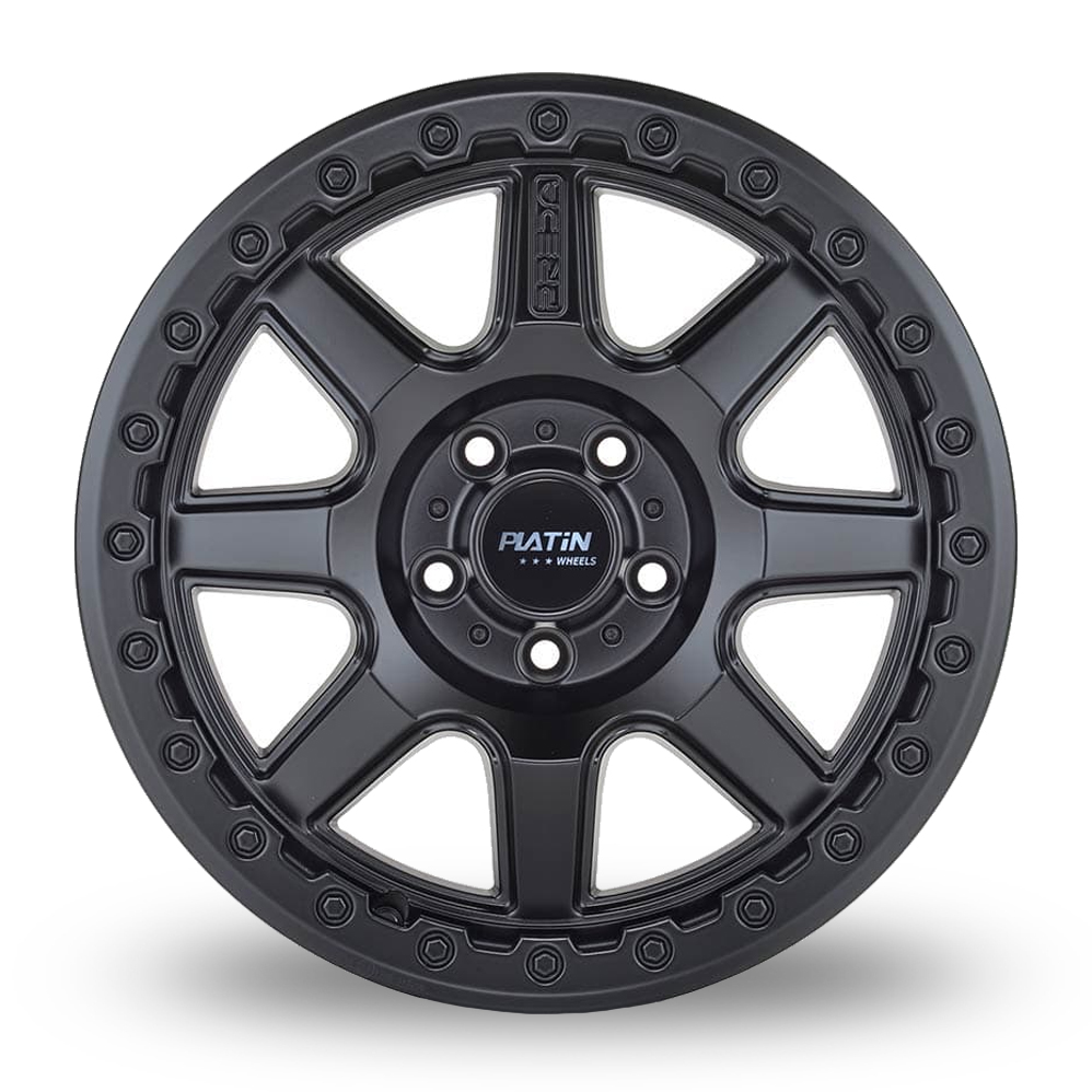 18" Platin P 111 Matt Black Alloy Wheels