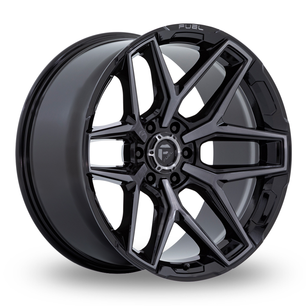 Fuel Off-Road Flux (EU Warehouse) Gloss Black Brushed Grey Alloy Wheels