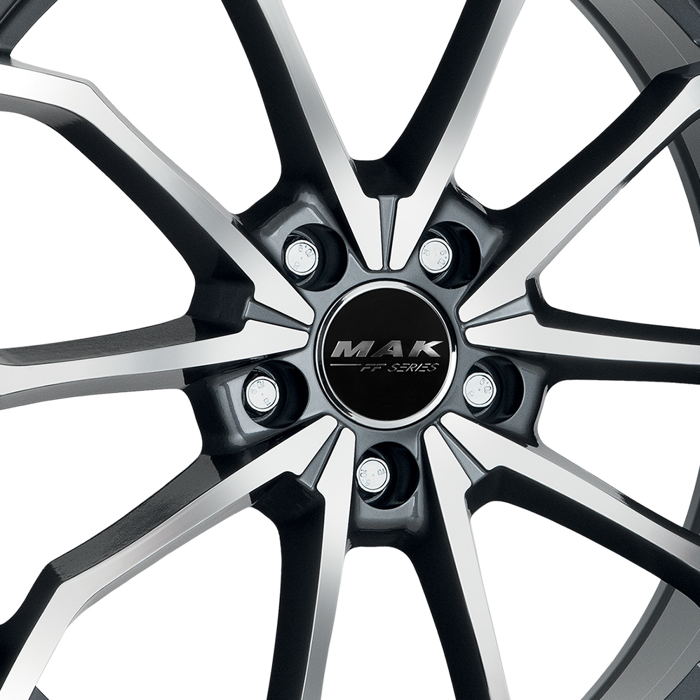 19 Inch MAK Lowe-FF Gun Metal Mirror Face Alloy Wheels