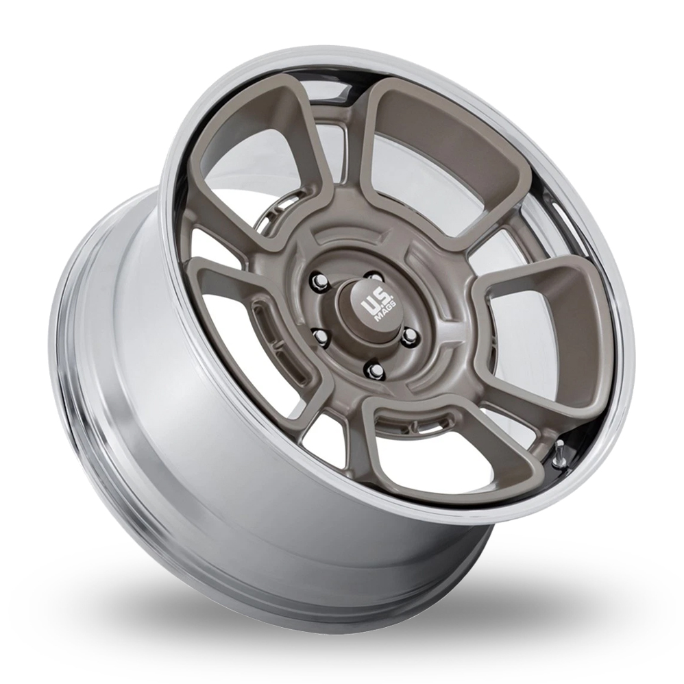 20" US Mags UC147 Flagstaff (USA Warehouse) Pewter Polished Rim Alloy Wheels