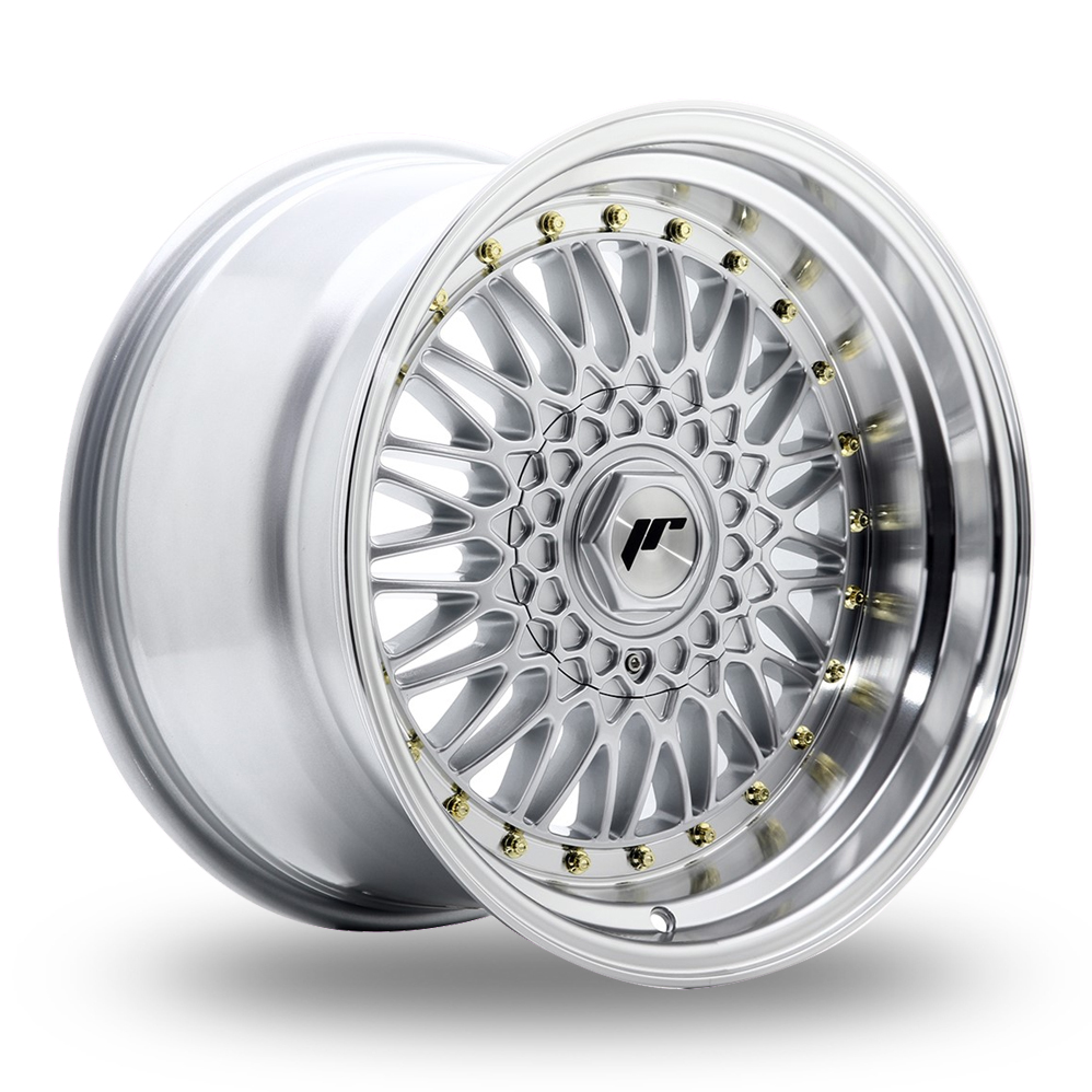 Japan Racing JR9 (10x17) Silver Machined Lip Alloy Wheels