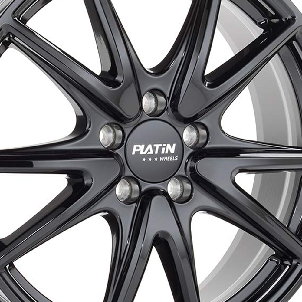 19" Platin P 99 Matt Black Alloy Wheels