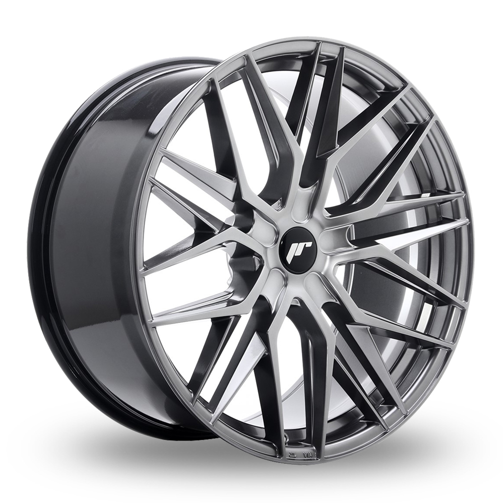 Japan Racing JR28 (10.5x22) (Custom Fitment) Hyper Black Alloy Wheels