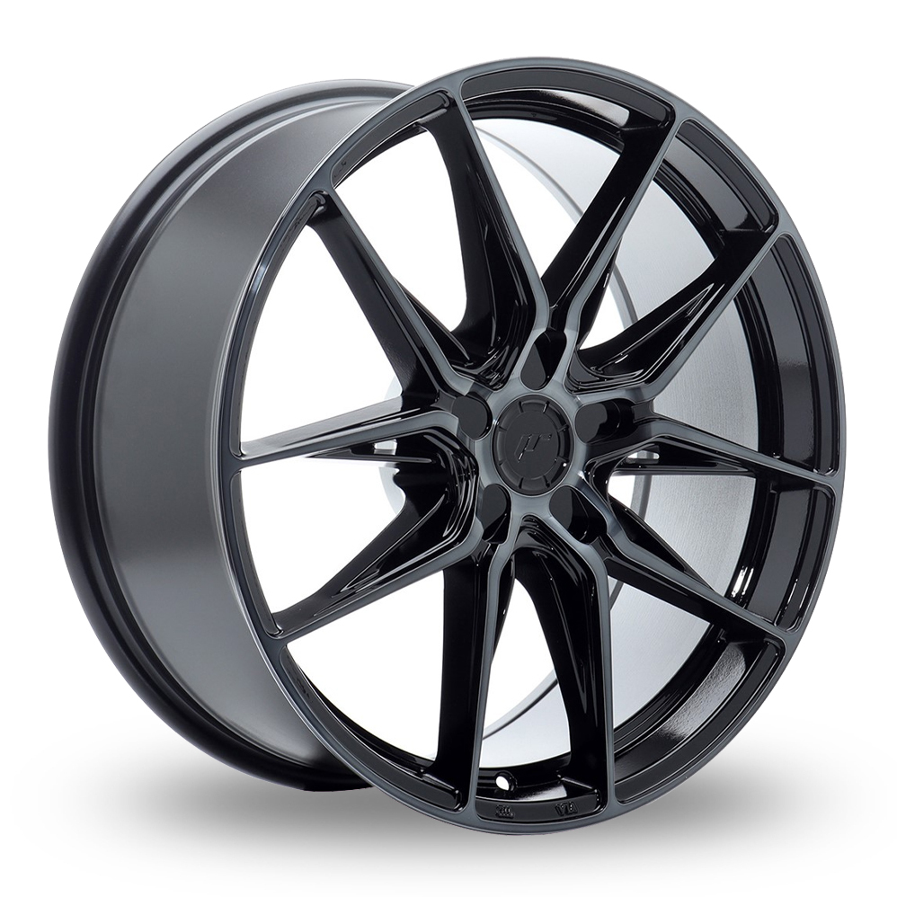 Japan Racing JR44 (8x19) (Custom Fitment) Black Machined Tinted Face Alloy Wheels