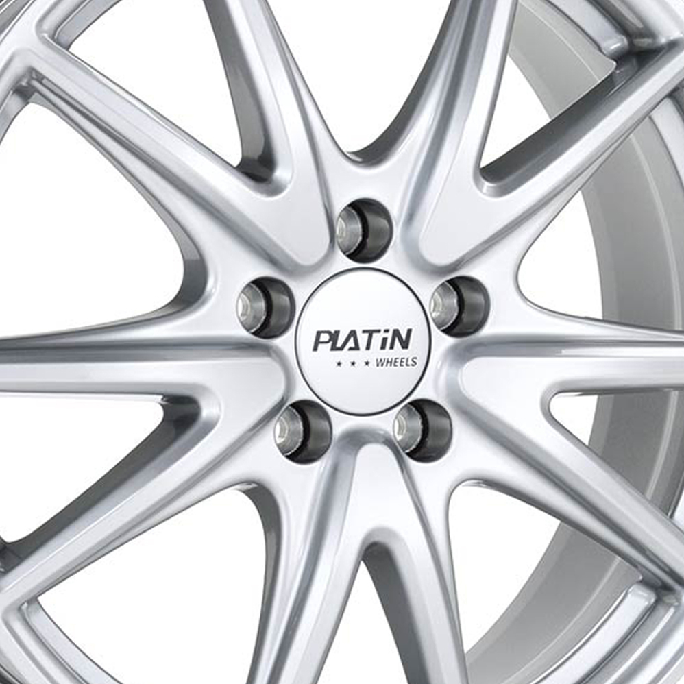 17" Platin P 99 Platinum Silver Alloy Wheels