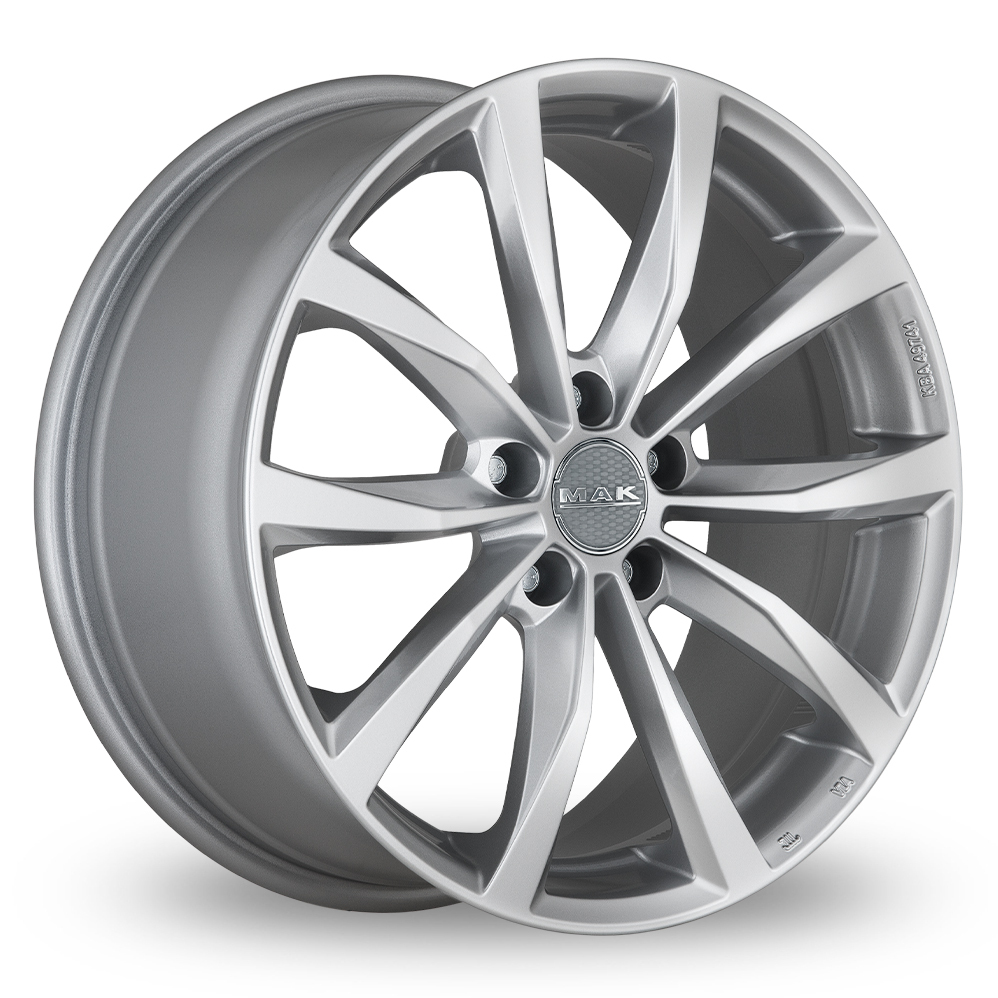 20" MAK Wolf Silver Alloy Wheels
