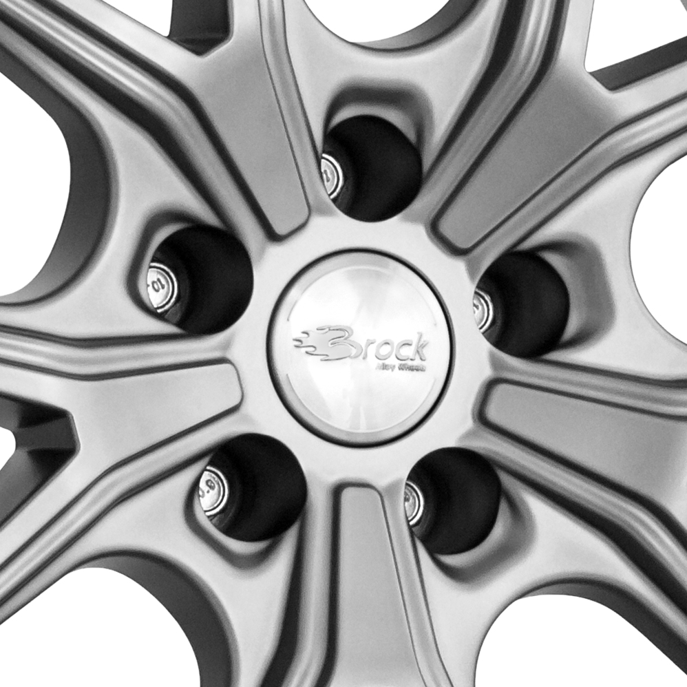 19" Brock B40 Matt Grey Alloy Wheels