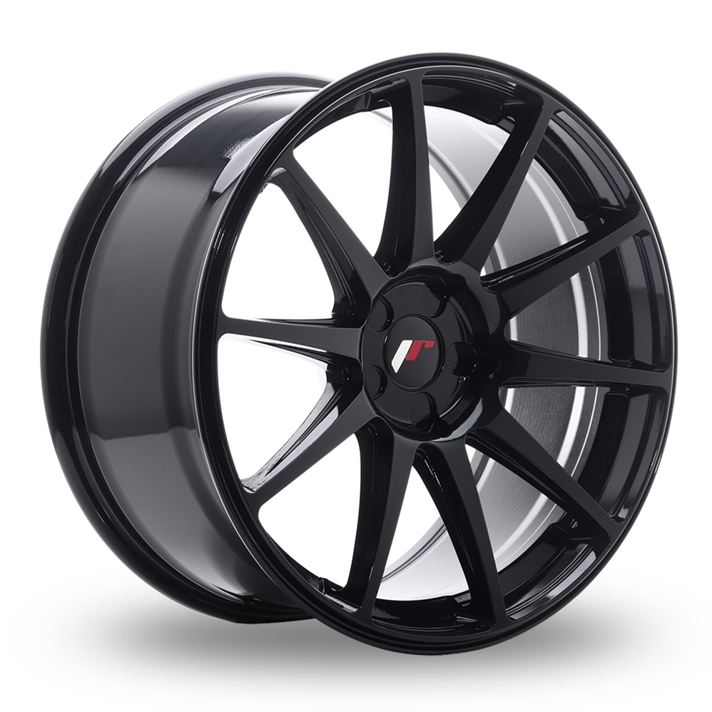Japan Racing JR11 (11x19) (Custom Fitment) Gloss Black Alloy Wheels