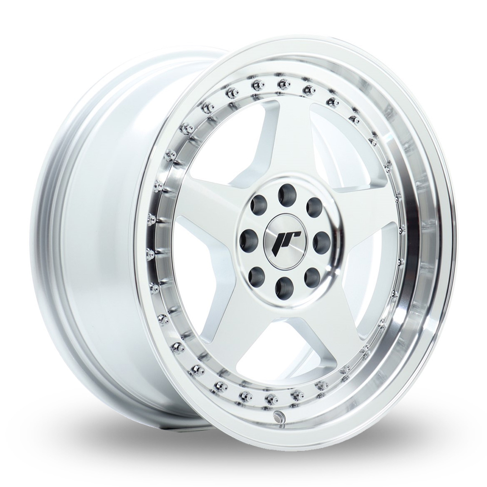 Japan Racing JR6 (7x16) Silver Machined Face Alloy Wheels