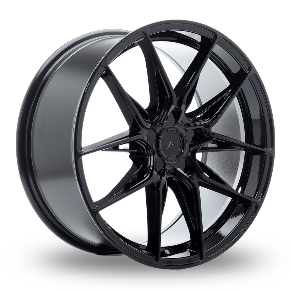 Japan Racing JR44 (8x18) (Custom Fitment) Gloss Black Alloy Wheels