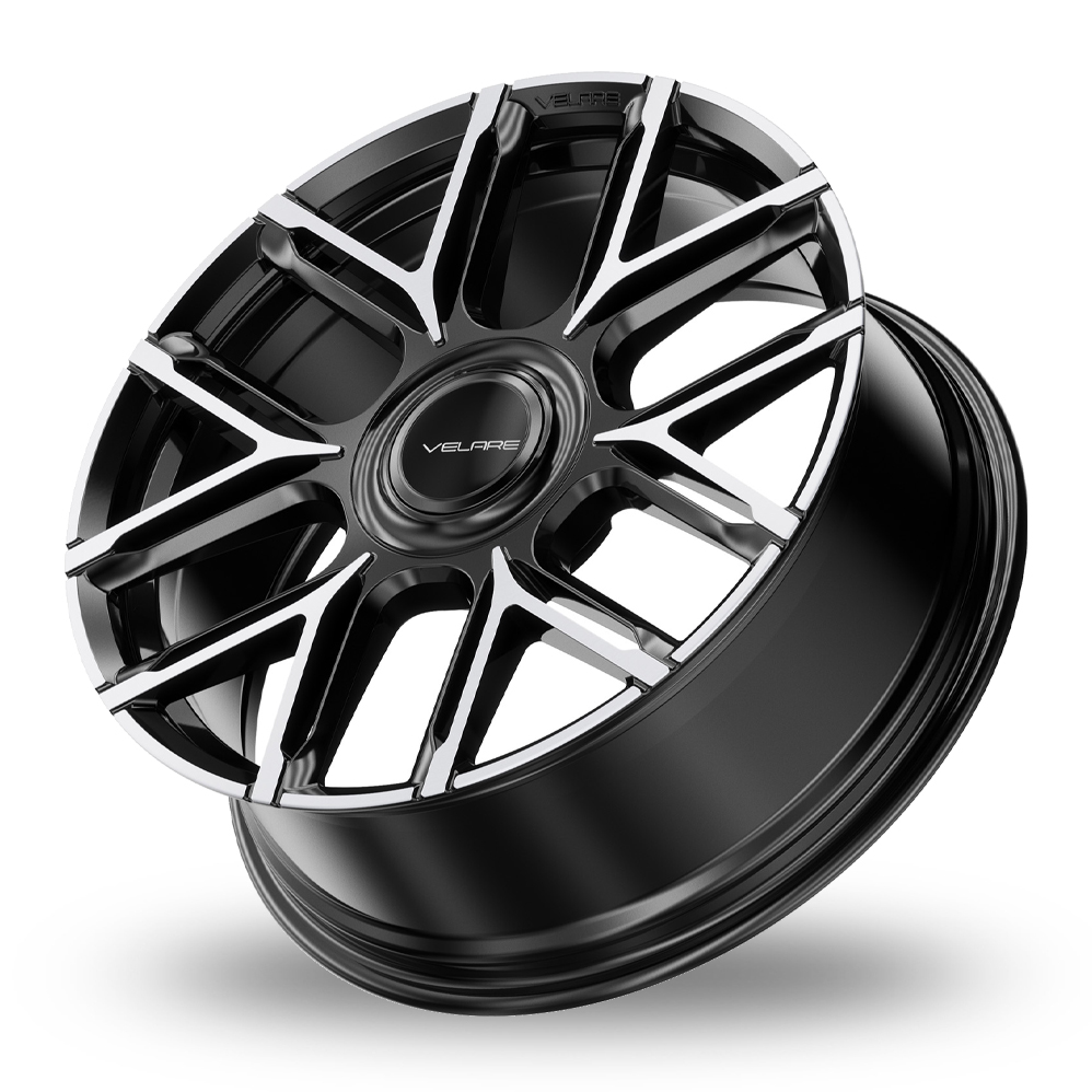 20" Velare VLR-6F Gloss Black Machined Alloy Wheels