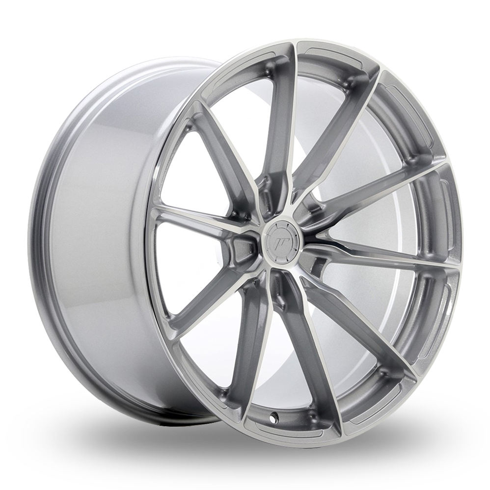 Japan Racing JR37 (10x20) (Custom Fitment) Silver Machined Face Alloy Wheels