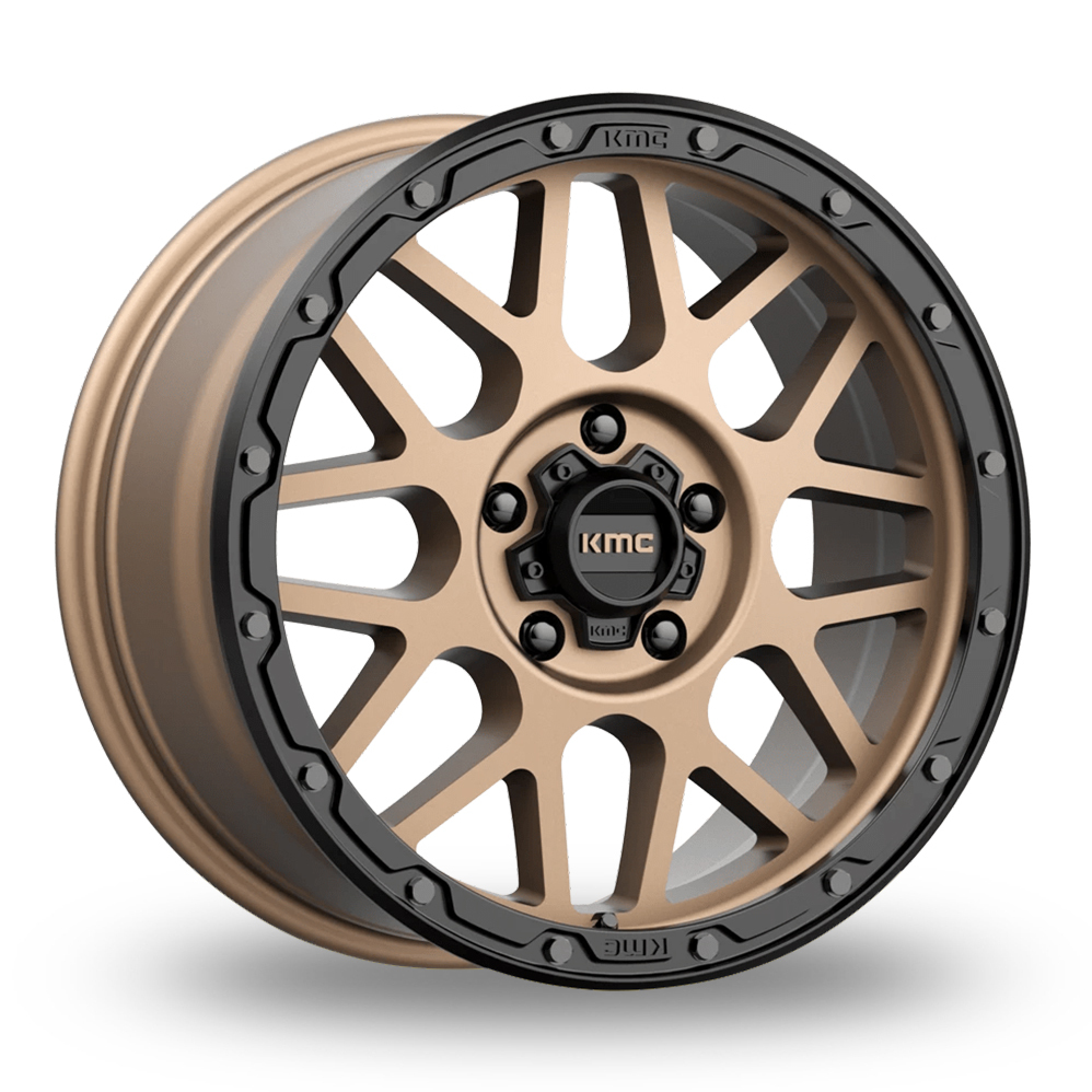 KMC KM535 Grenade OFF-Road (EU Warehouse) Matte Bronze With Matte Black Lip Alloy Wheels