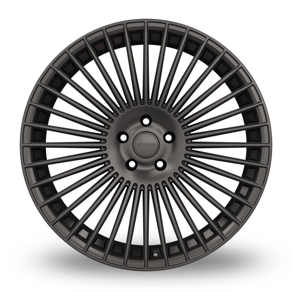 22" Hawke Saka Matt Gunmetal Alloy Wheels
