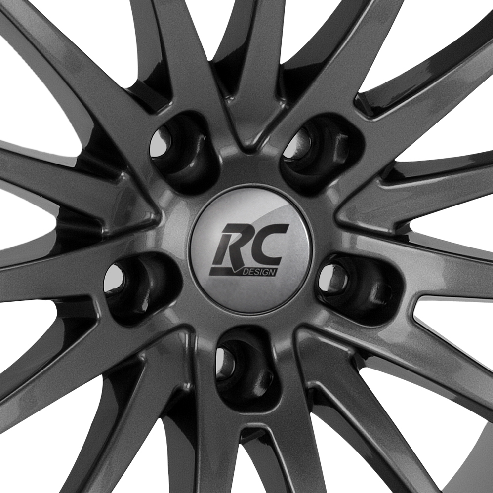 17" RC Design RC18 Titan Metallic Alloy Wheels
