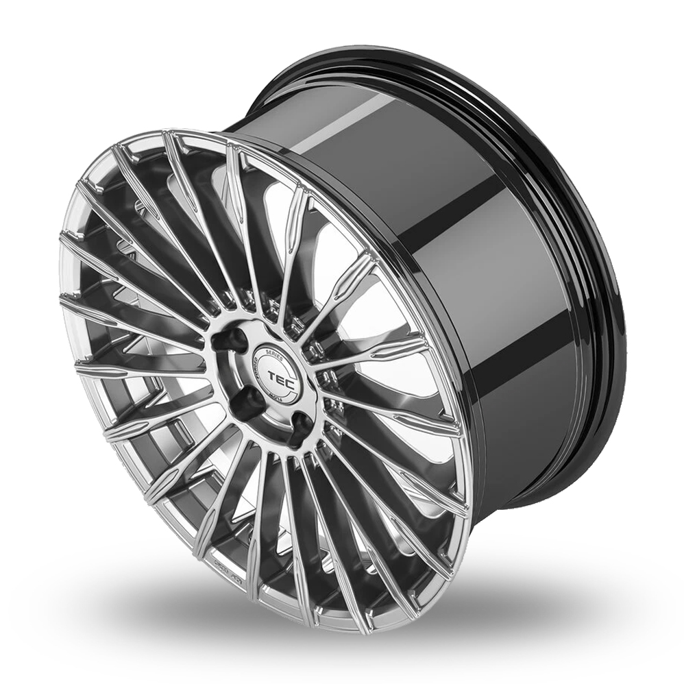 19" TEC Speedwheels GT5 Hyper Silver Alloy Wheels
