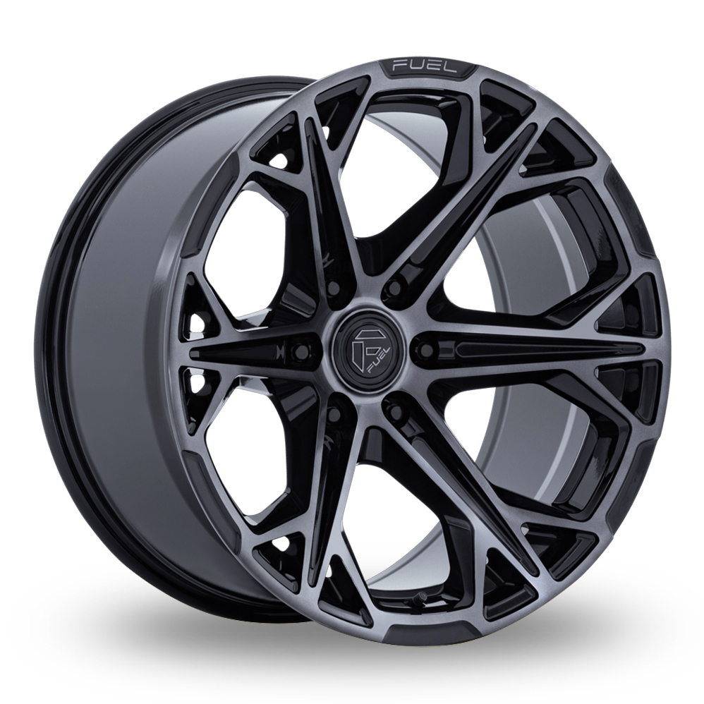 Fuel Off-Road FC886 Hammerhead (USA Warehouse) Gloss Black Dark Tinted Clear Alloy Wheels