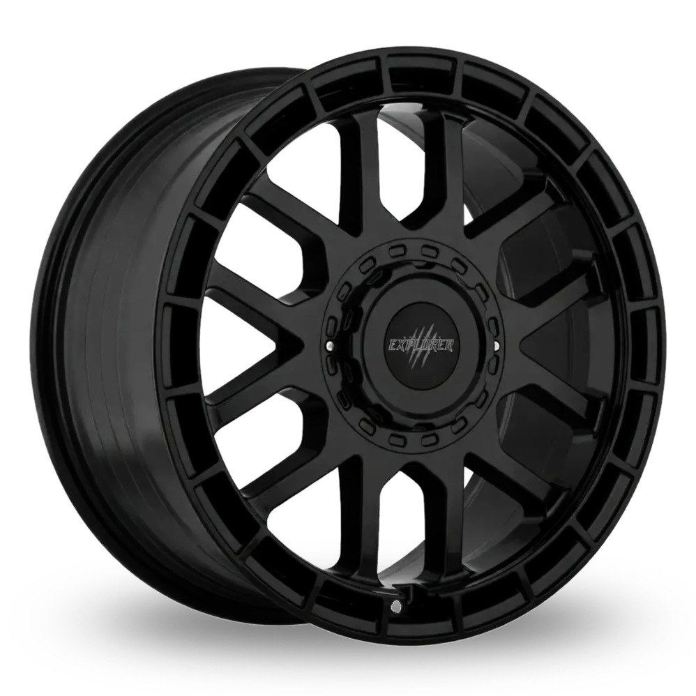 Wolfrace Explorer Black Wolf Four Matt Black Alloy Wheels