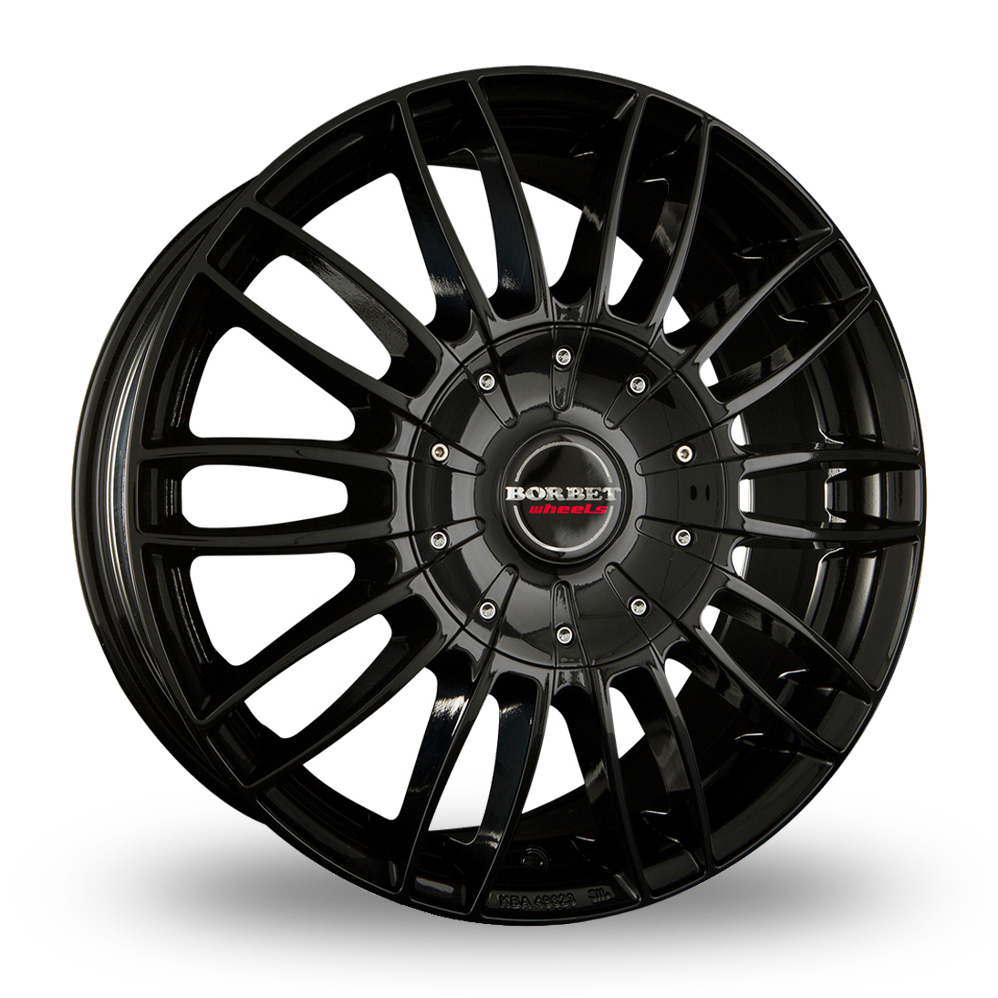 Borbet CW3 Gloss Black Alloy Wheels