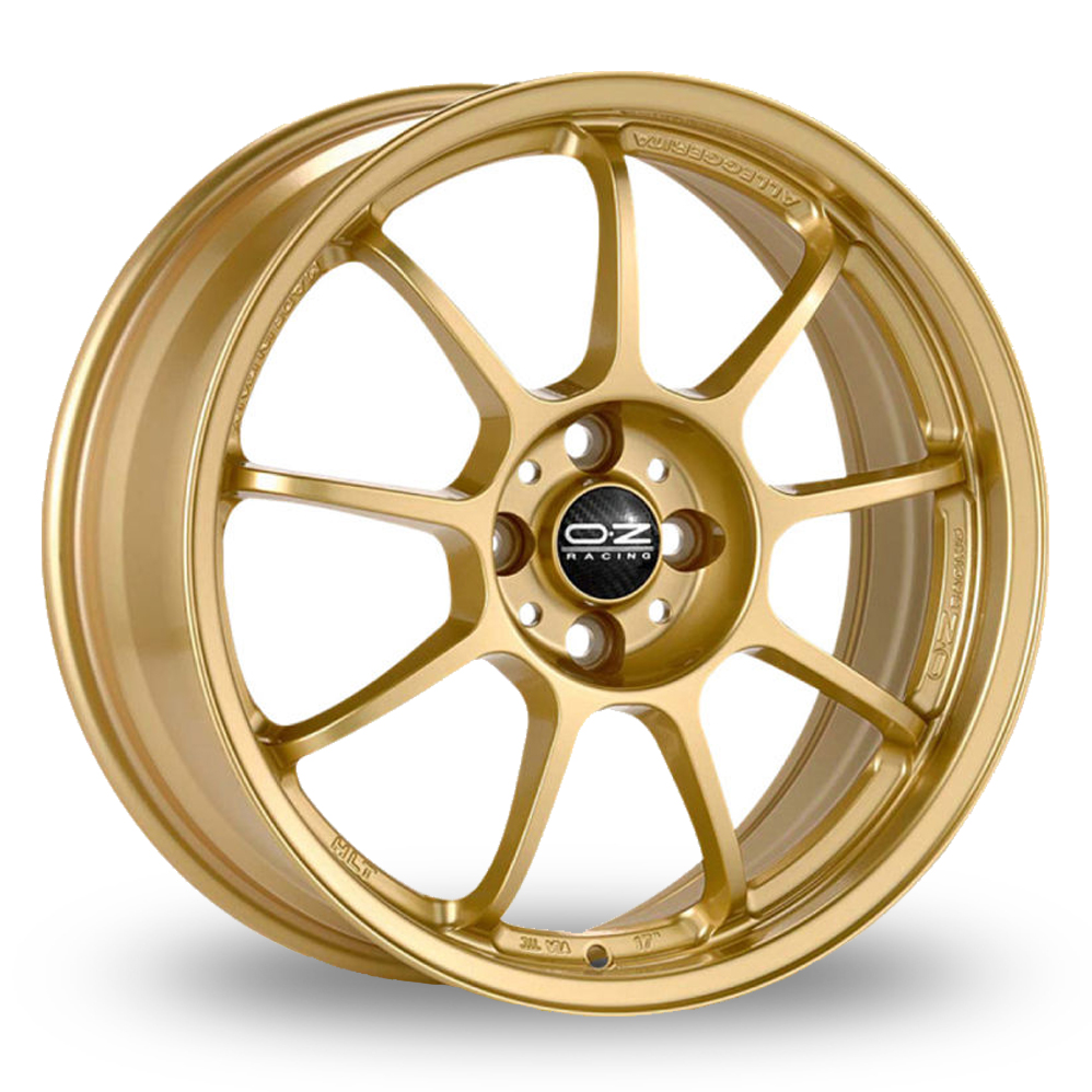 OZ Racing Alleggerita HLT 4F Race Gold Alloy Wheels