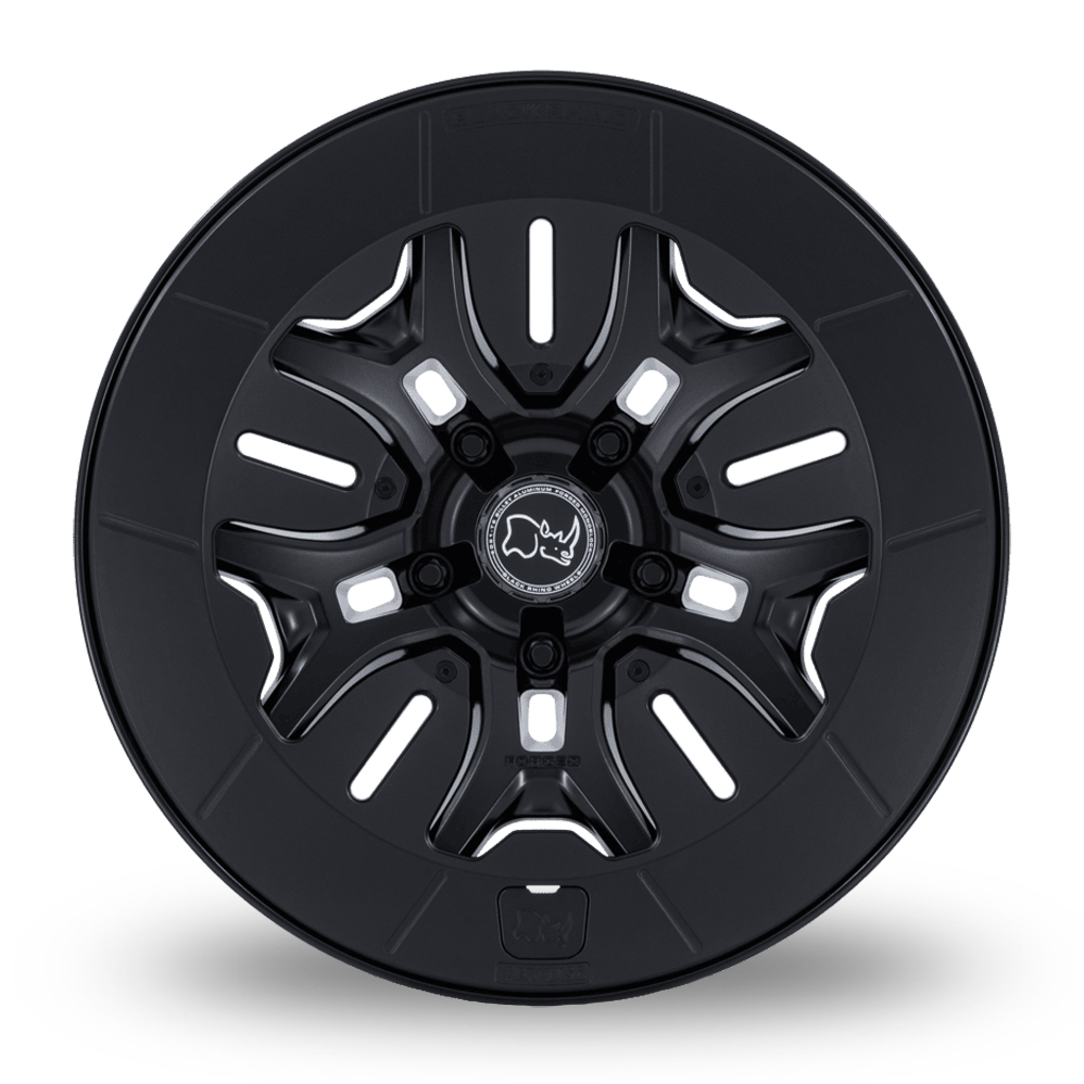 20" Black Rhino BR406 Rockledge (USA Warehouse) Matt Black Alloy Wheels